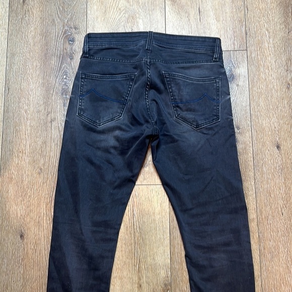 Jacob Cohen Black Wash Cropped Skinny Jeans Size 30 - Picture 4 of 8